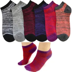 12 Pairs Womens Sports Low Cut  Ankle Socks Classic Casual Athletic Running 9-11