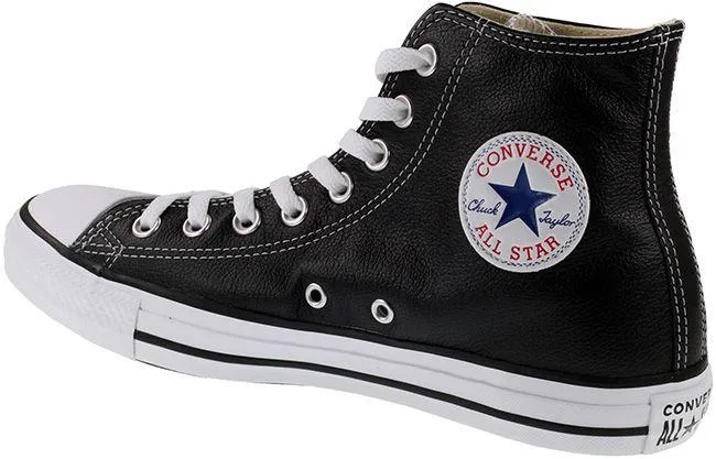 Converse Mens Chuck Taylor All Star Hi Leather Black White