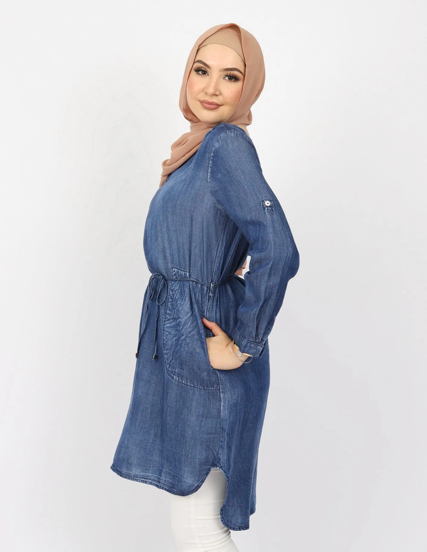 Denim Pocket Loop Top