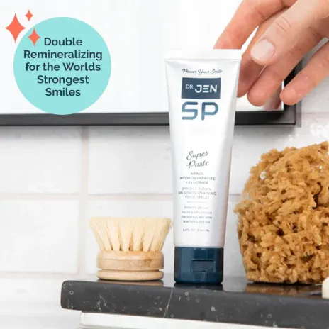 Dr. Jen Super Paste Toothpaste with Fluoride   10 % Nano-Hydroxyapatite