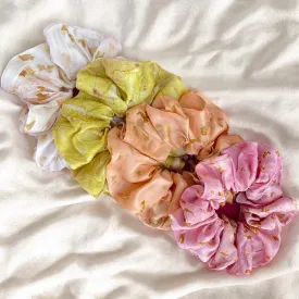 Eco-printed Scrunchies- Set of 4