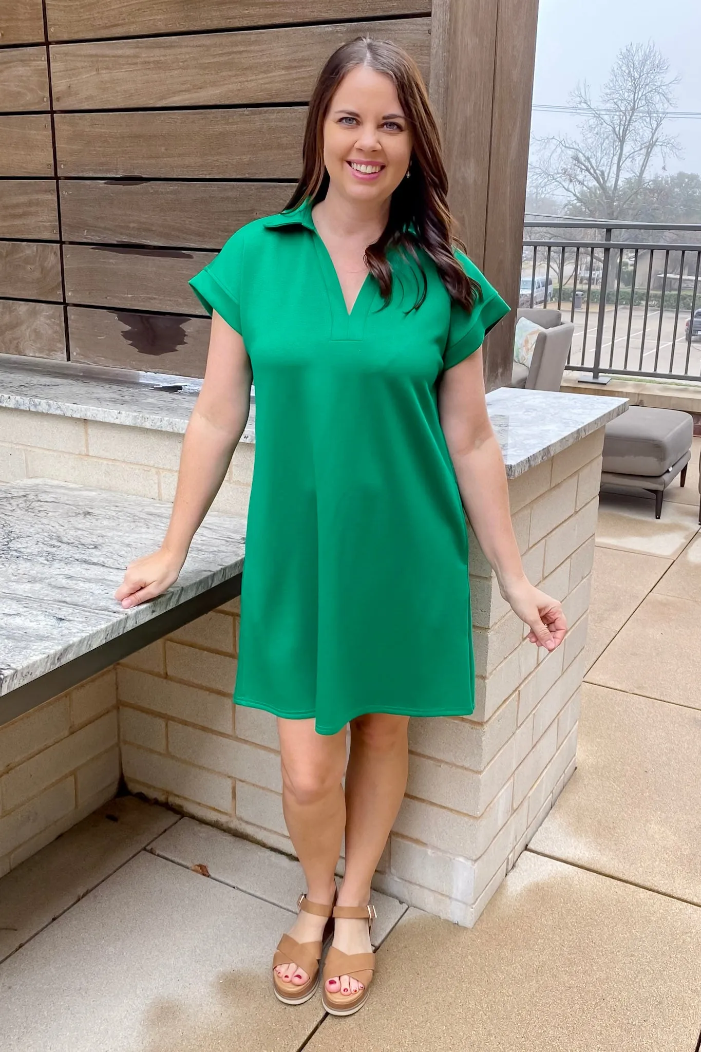 Emerald Ease Green Dress