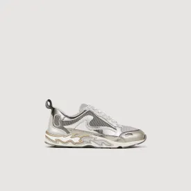 Flame Flame Trainers Silver