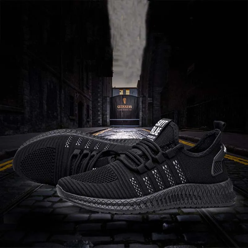 Flying woven mesh light running men's sneakers