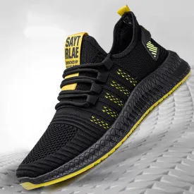Flying woven mesh light running men's sneakers