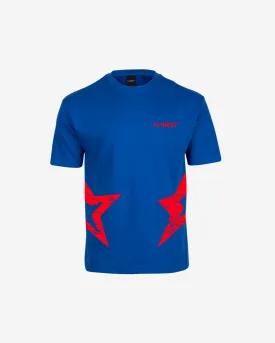 G West Oversized Atlanta Logo Royal Tee