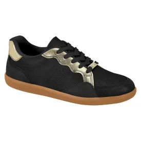 Gold Detail Black Trainers