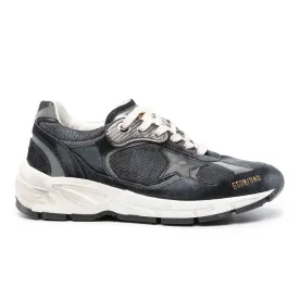 GOLDEN GOOSE THE DAD STAR SNEAKERS IN NAVY, SILVER & BLACK