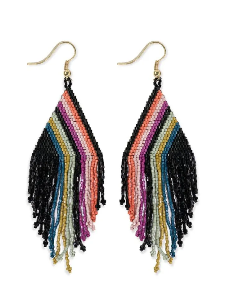 Haley Lines Earring Rainbow