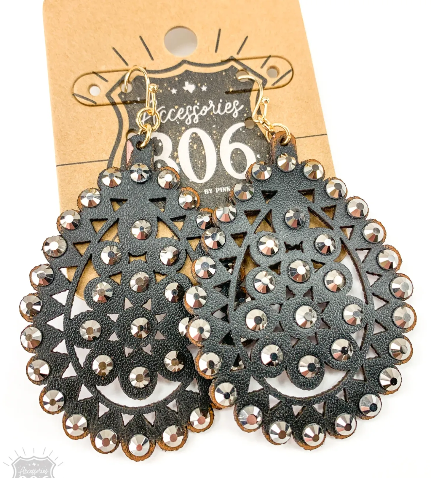 Leather Earrings-New