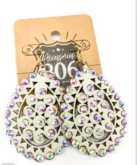 Leather Earrings-New