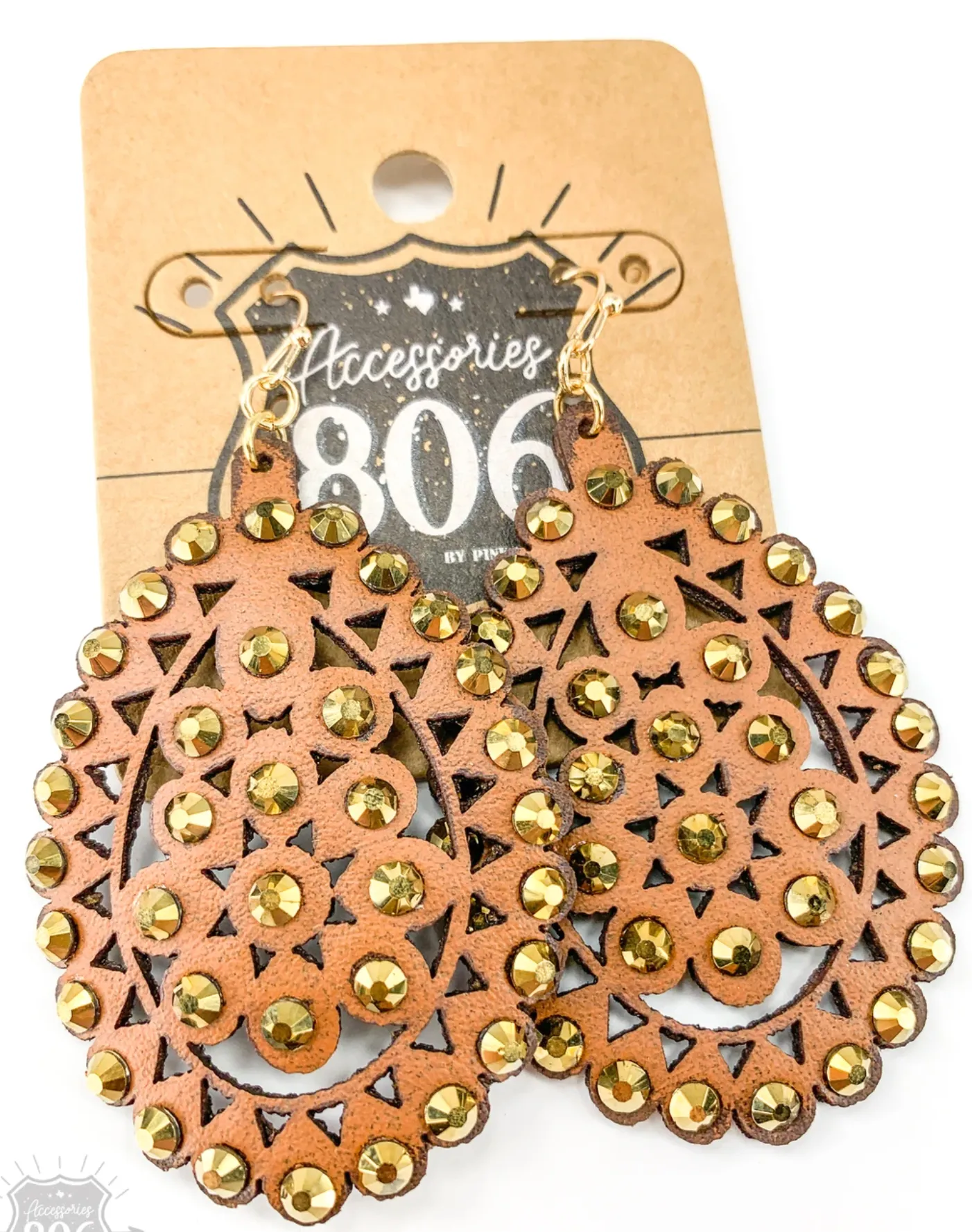Leather Earrings-New
