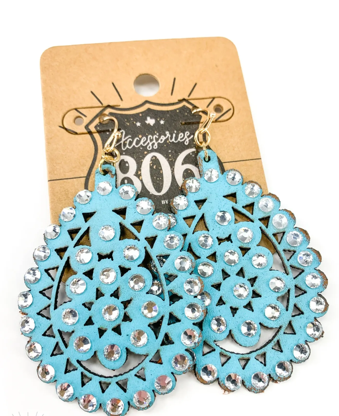 Leather Earrings-New