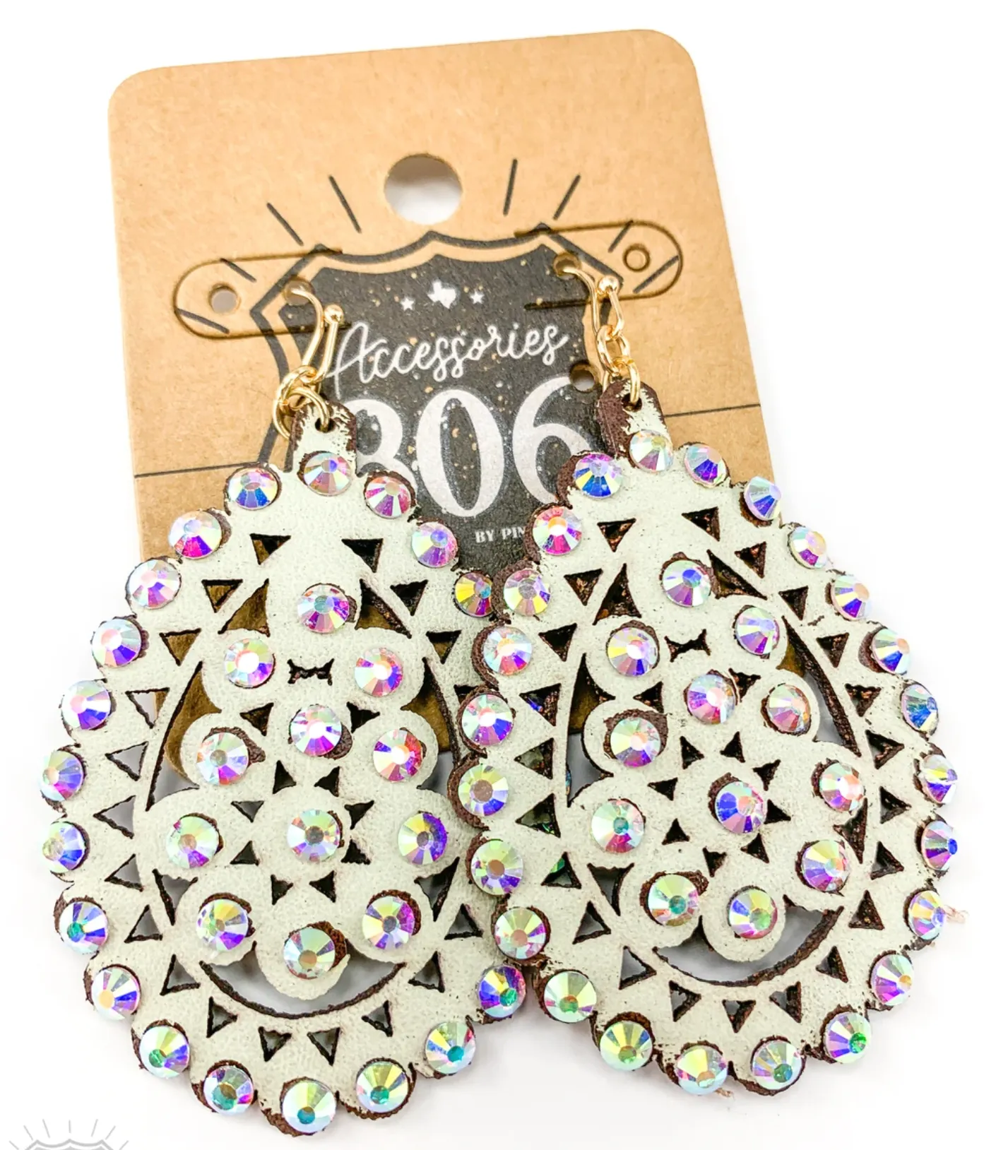 Leather Earrings-New