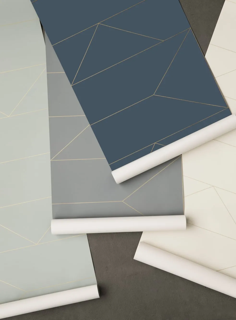 Lines Wallpaper Grey