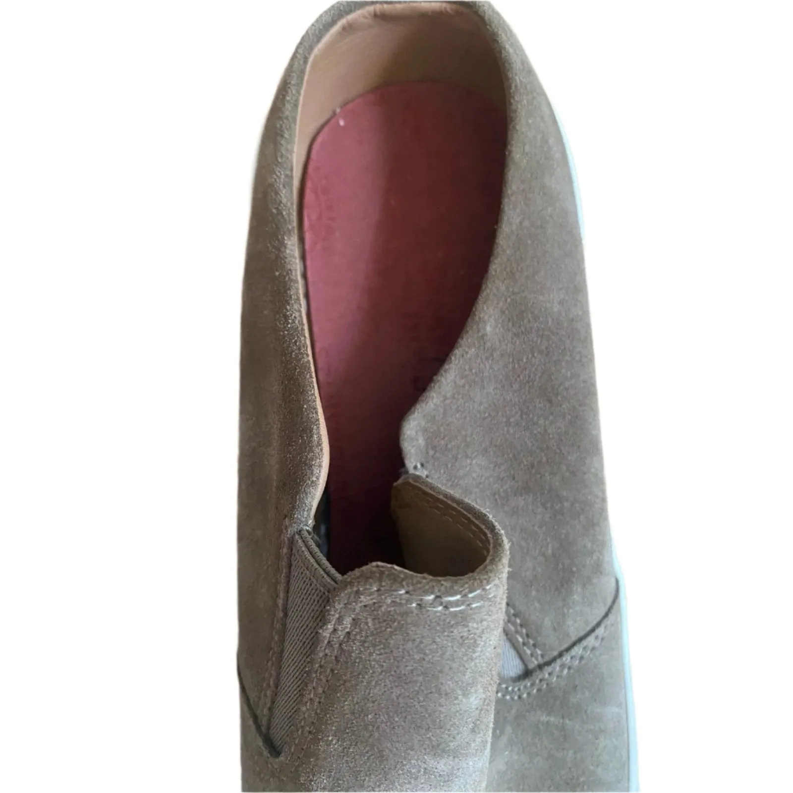 Mens Vince Brown Suede Slip-Ons Size 8.5