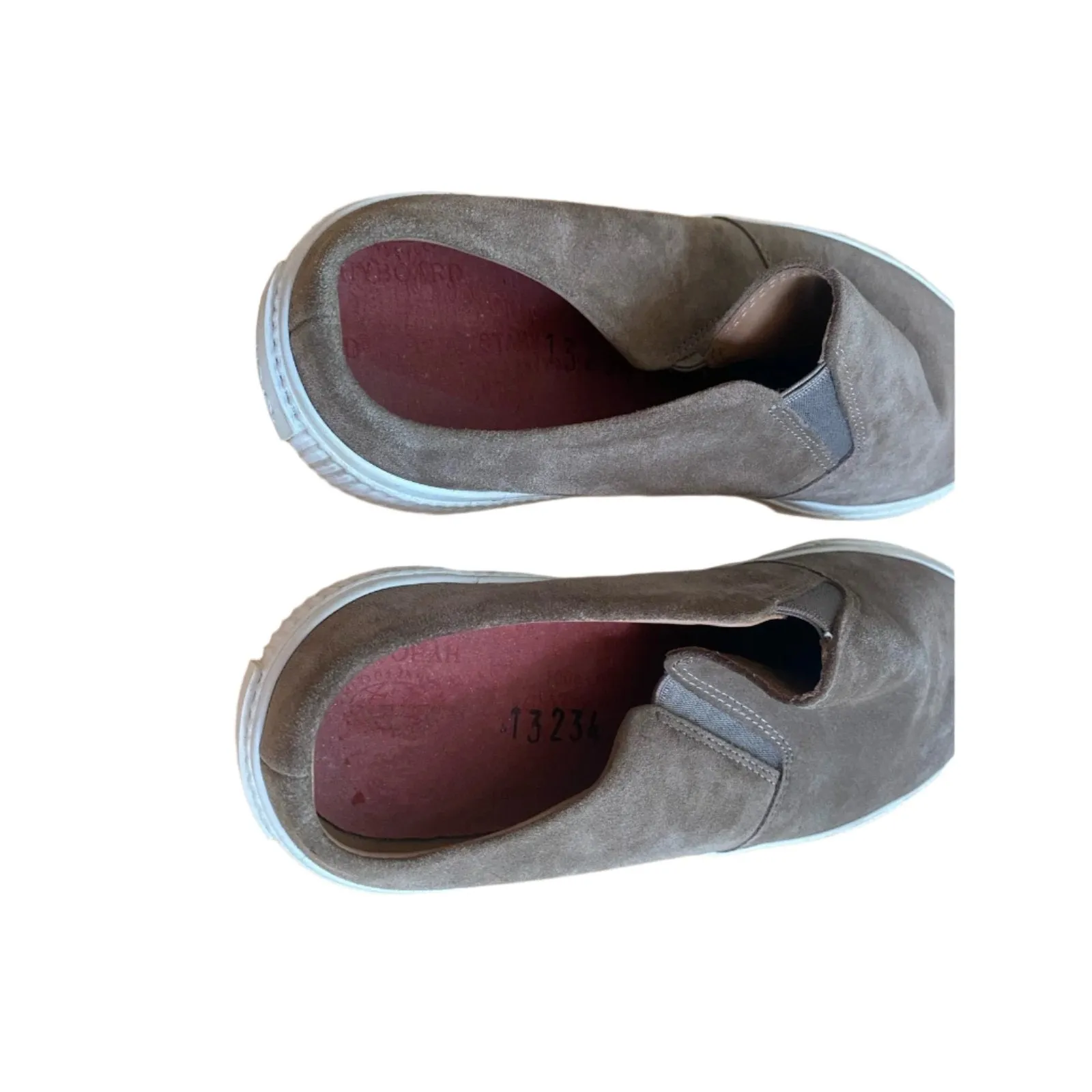 Mens Vince Brown Suede Slip-Ons Size 8.5