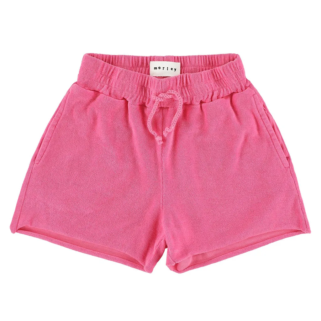 Morley Child Whisper Shorts Terry Cosmos Pink