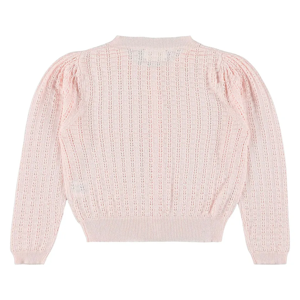 Morley Child Wifi Cardigan Vintage Poudre Pink