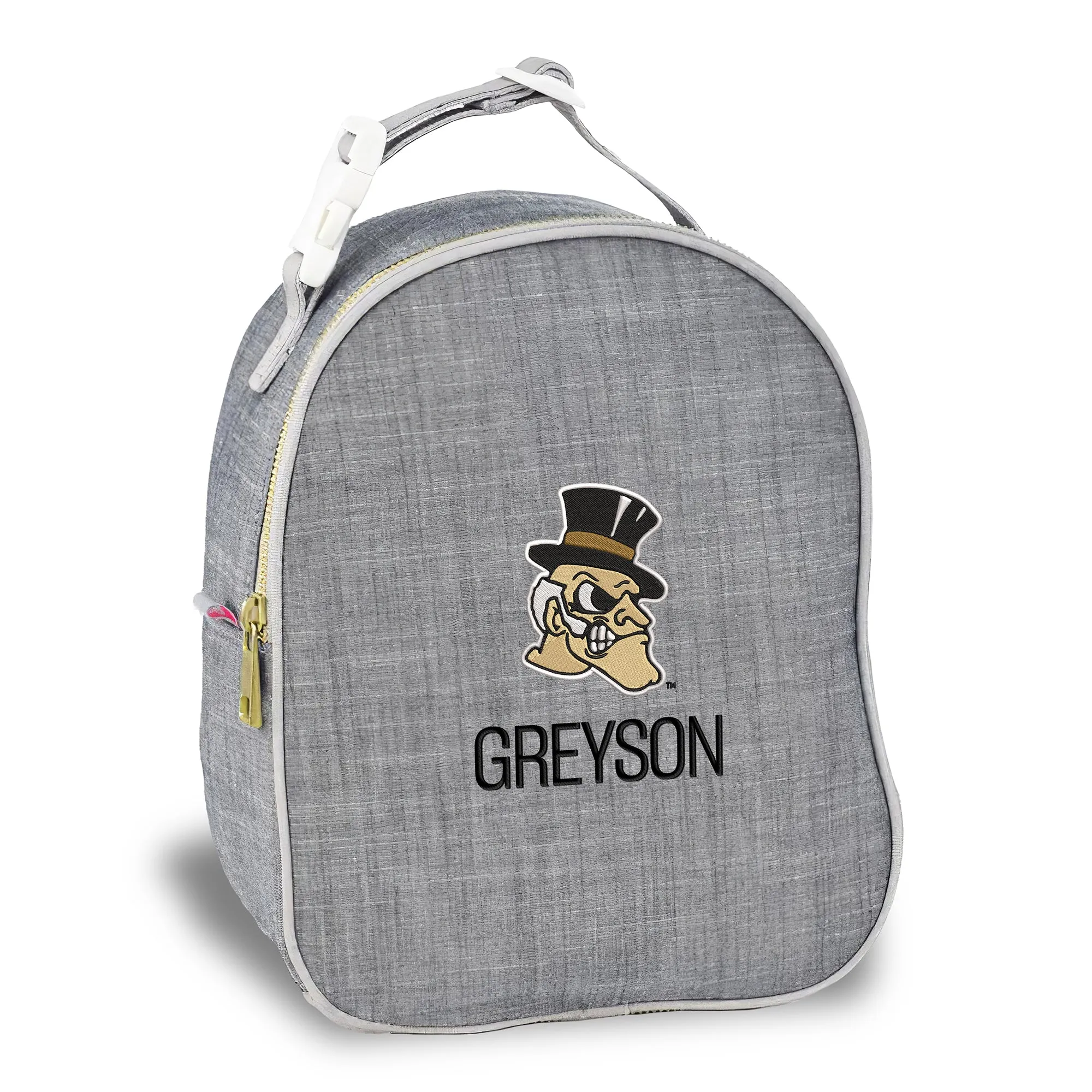 Personalized Wake Forest Demon Deacons Deacon Head Insulated Bag