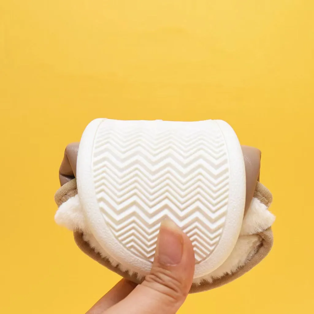 Solid Color Winter Plush Indoor Shoes