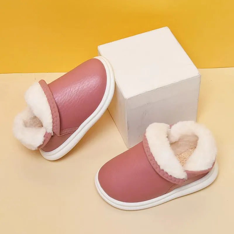 Solid Color Winter Plush Indoor Shoes
