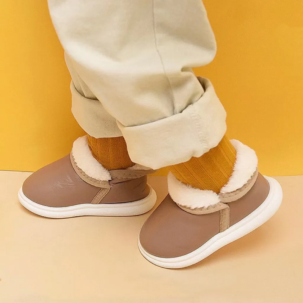 Solid Color Winter Plush Indoor Shoes