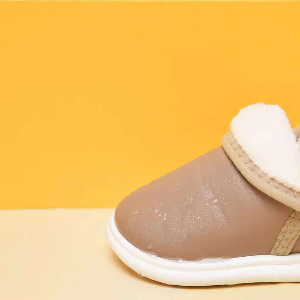 Solid Color Winter Plush Indoor Shoes
