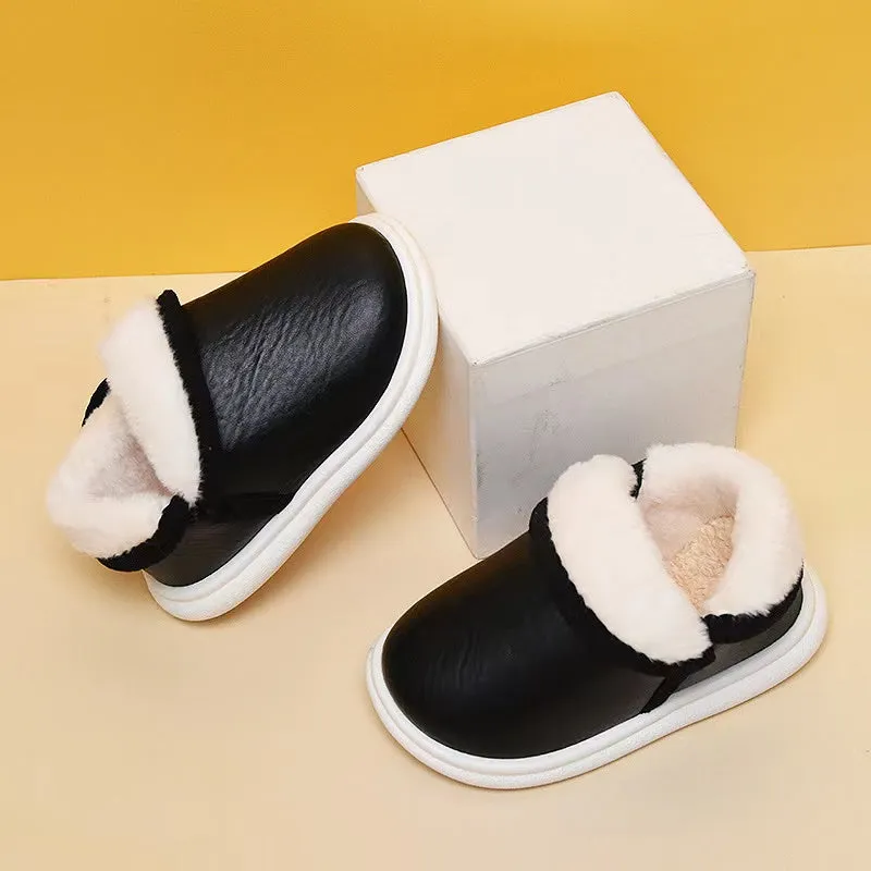 Solid Color Winter Plush Indoor Shoes