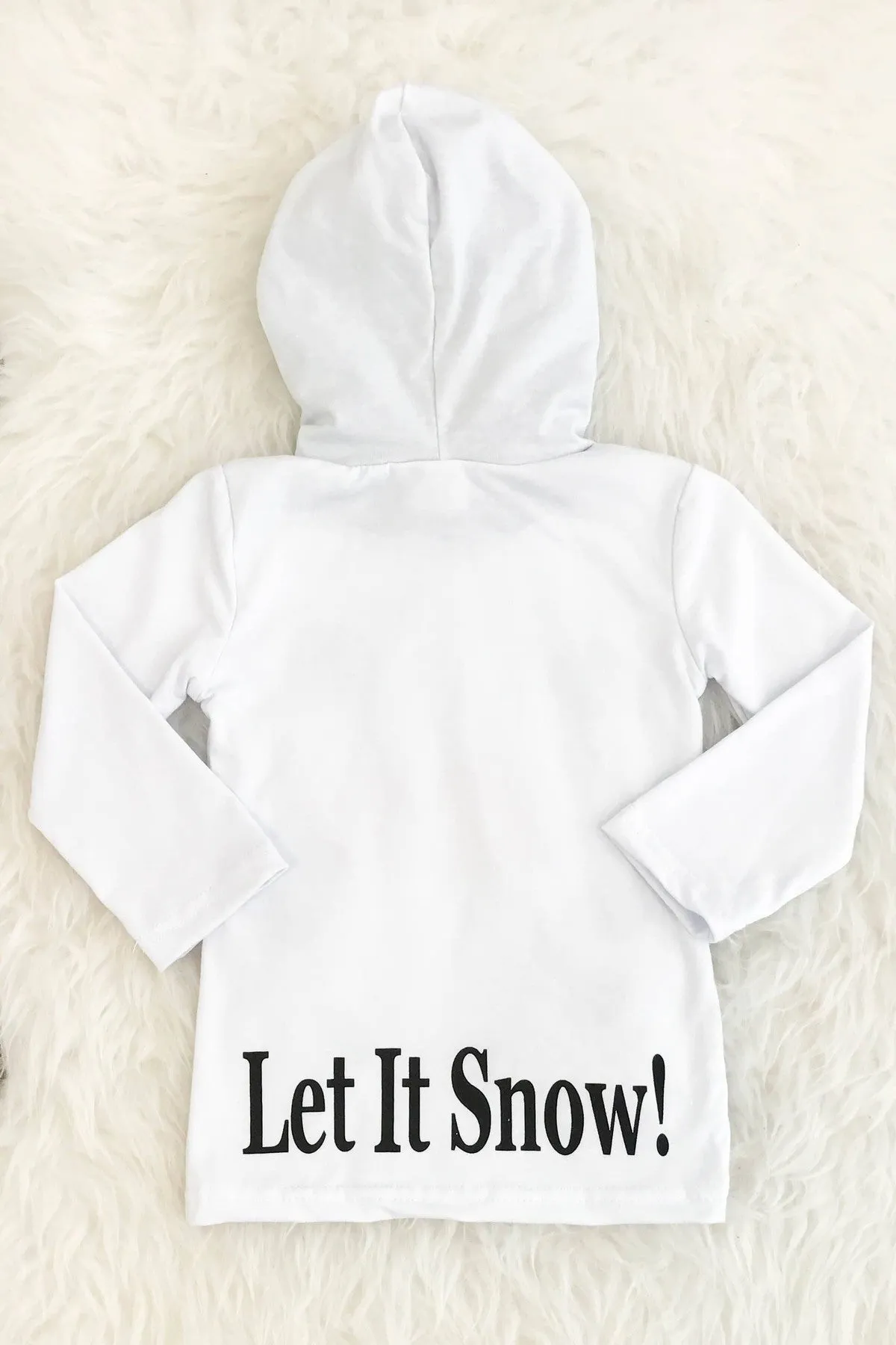 White Snowman Hoodie Pant Set